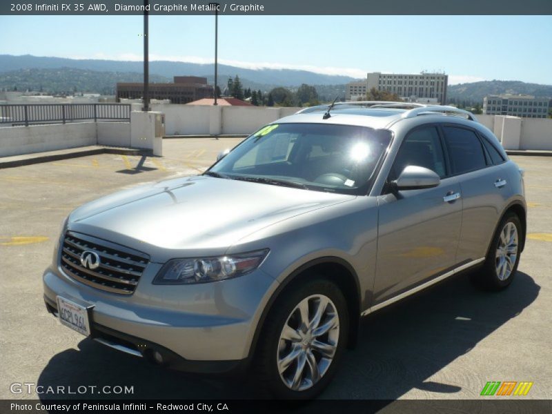 Diamond Graphite Metallic / Graphite 2008 Infiniti FX 35 AWD