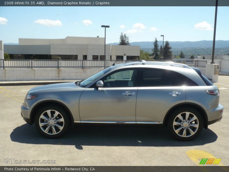 Diamond Graphite Metallic / Graphite 2008 Infiniti FX 35 AWD