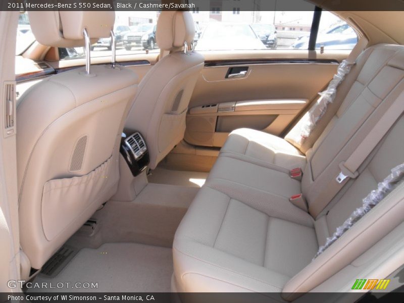 Black / Cashmere/Savanah 2011 Mercedes-Benz S 550 Sedan