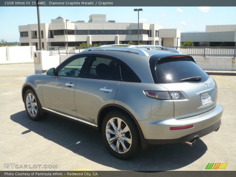 Diamond Graphite Metallic / Graphite 2008 Infiniti FX 35 AWD