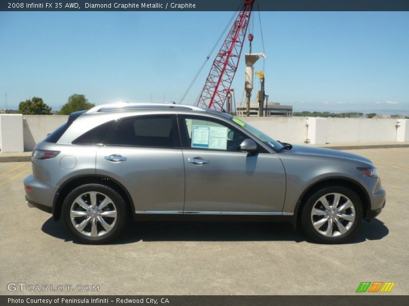 Diamond Graphite Metallic / Graphite 2008 Infiniti FX 35 AWD