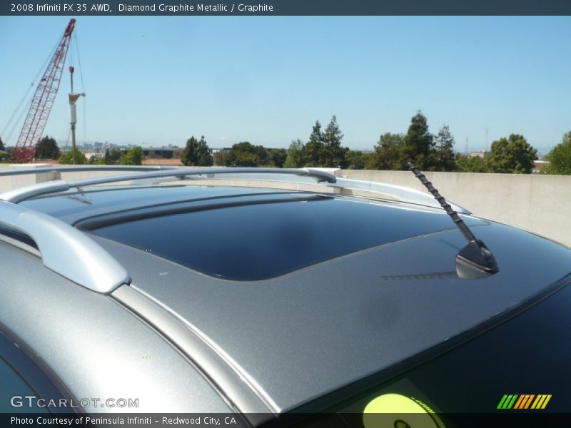 Diamond Graphite Metallic / Graphite 2008 Infiniti FX 35 AWD