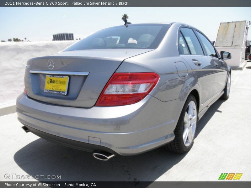 Palladium Silver Metallic / Black 2011 Mercedes-Benz C 300 Sport