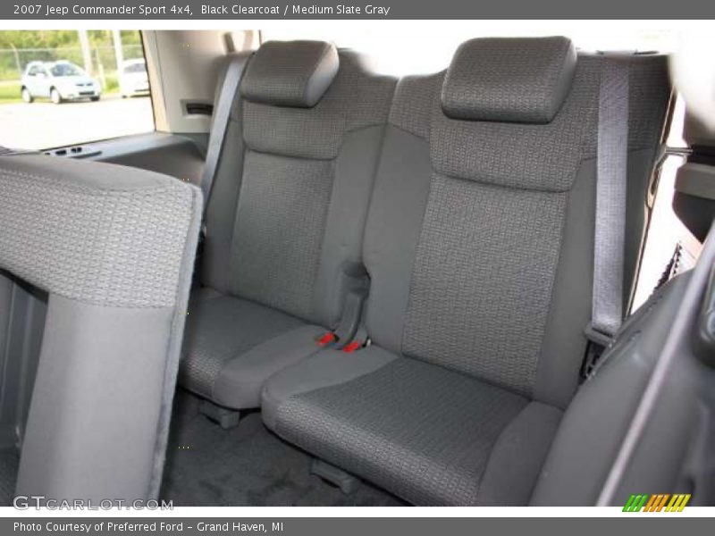 Black Clearcoat / Medium Slate Gray 2007 Jeep Commander Sport 4x4