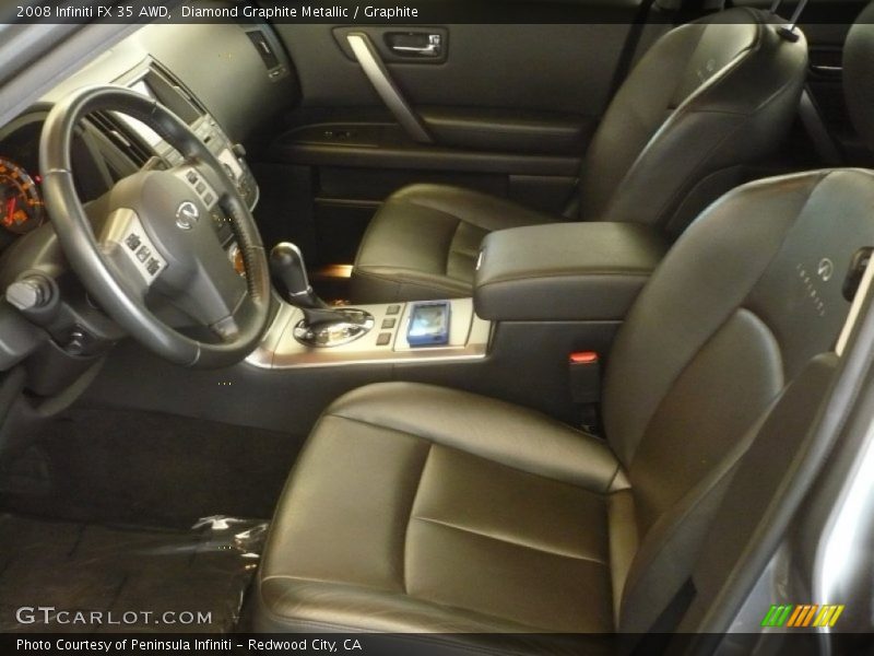 Diamond Graphite Metallic / Graphite 2008 Infiniti FX 35 AWD