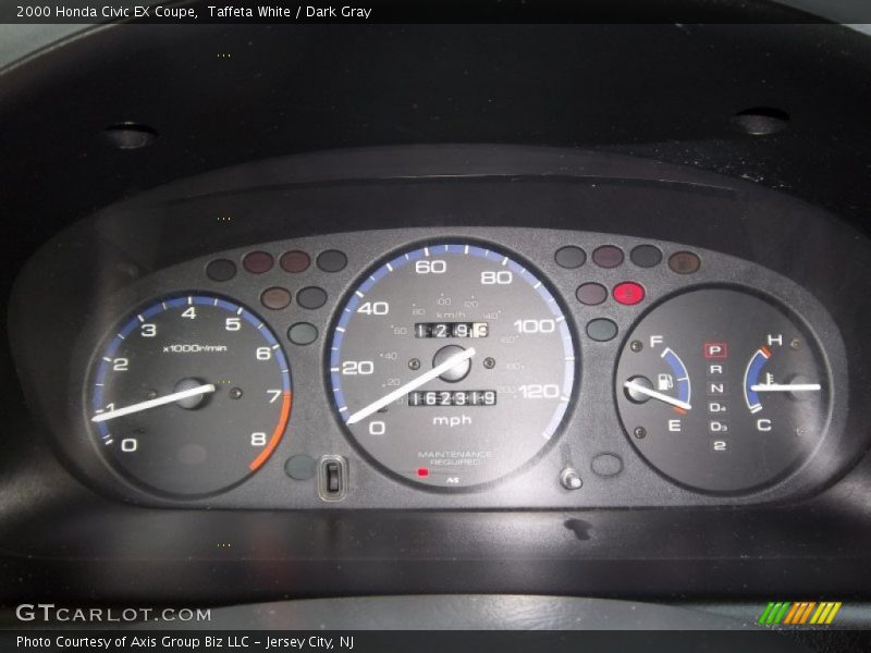 Taffeta White / Dark Gray 2000 Honda Civic EX Coupe