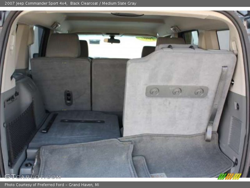 Black Clearcoat / Medium Slate Gray 2007 Jeep Commander Sport 4x4