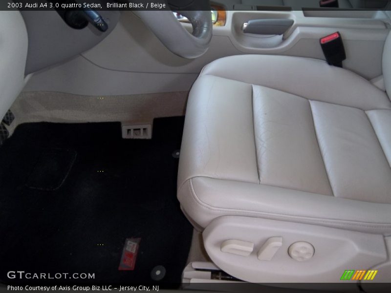 Brilliant Black / Beige 2003 Audi A4 3.0 quattro Sedan