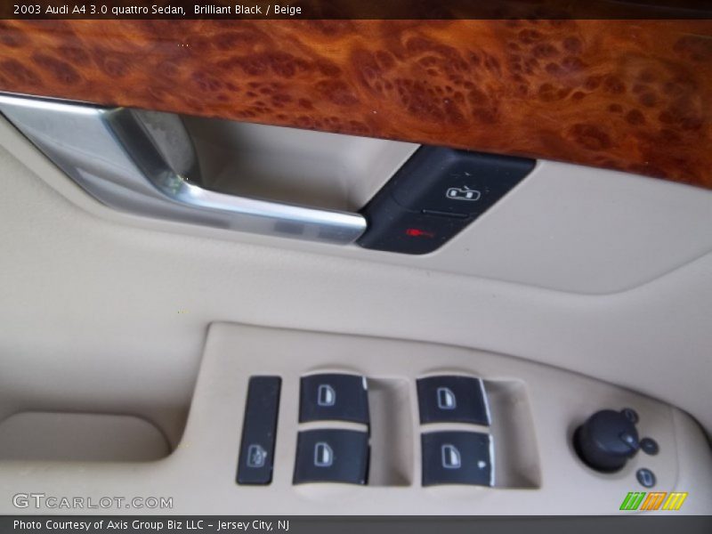 Brilliant Black / Beige 2003 Audi A4 3.0 quattro Sedan