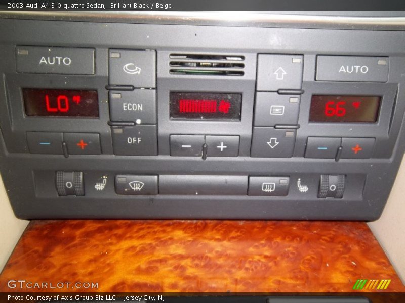 Brilliant Black / Beige 2003 Audi A4 3.0 quattro Sedan
