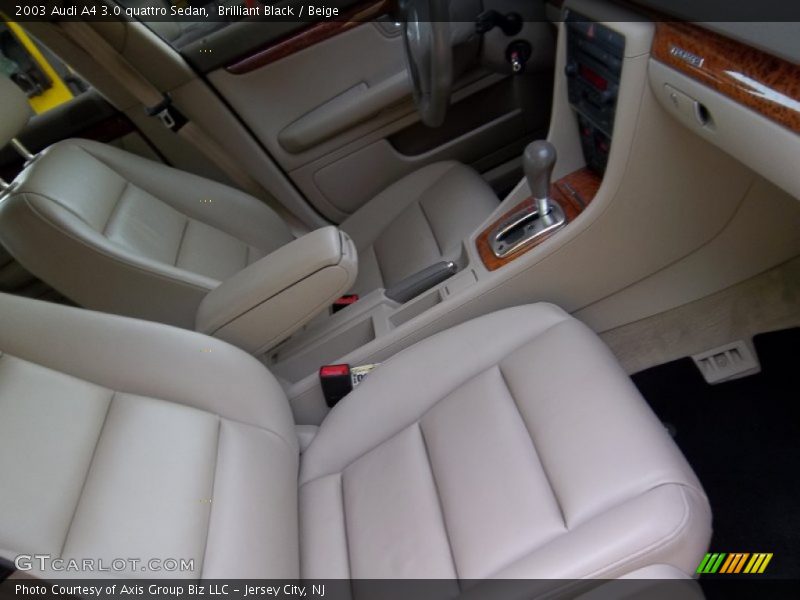 Brilliant Black / Beige 2003 Audi A4 3.0 quattro Sedan