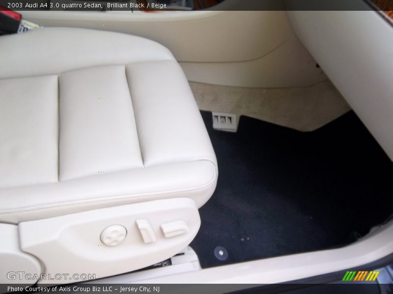 Brilliant Black / Beige 2003 Audi A4 3.0 quattro Sedan