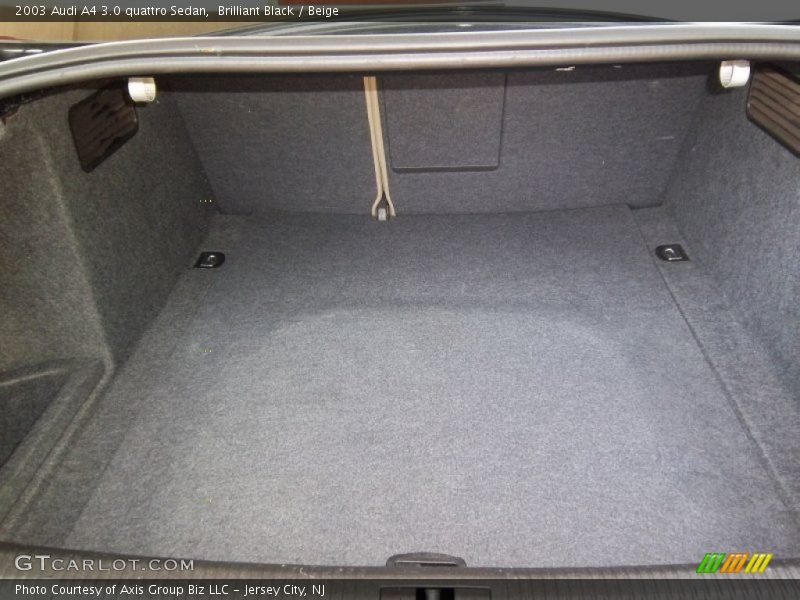 Brilliant Black / Beige 2003 Audi A4 3.0 quattro Sedan