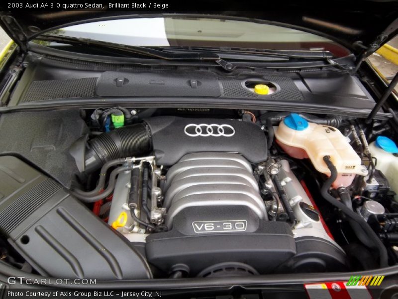 Brilliant Black / Beige 2003 Audi A4 3.0 quattro Sedan