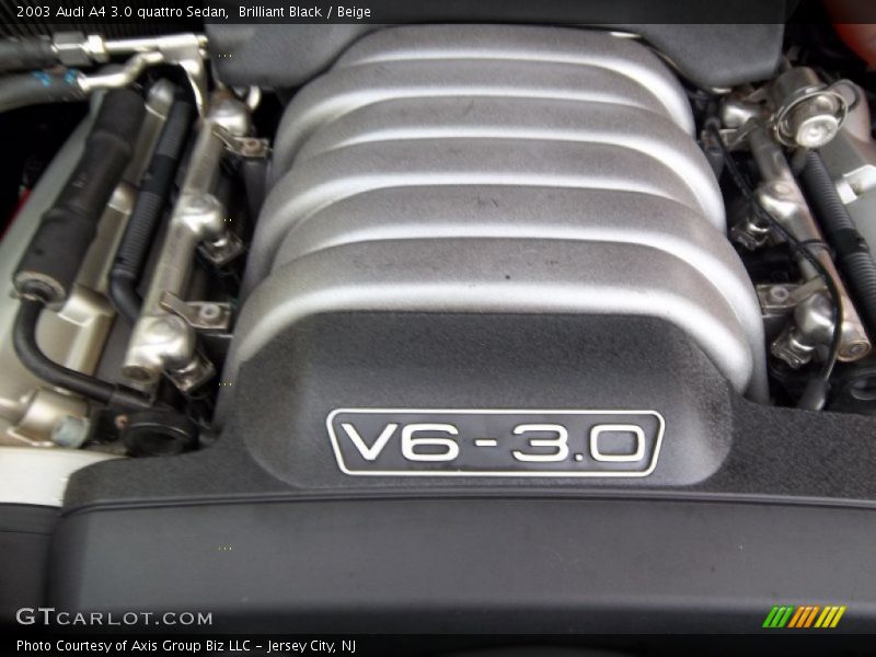 Brilliant Black / Beige 2003 Audi A4 3.0 quattro Sedan