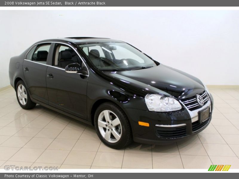 Black / Anthracite Black 2008 Volkswagen Jetta SE Sedan
