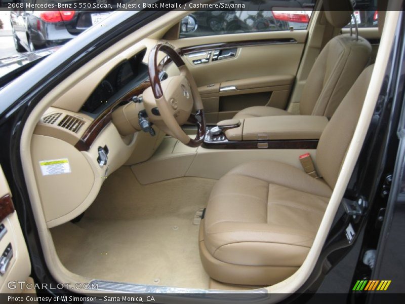  2008 S 550 Sedan Cashmere/Savanna Interior