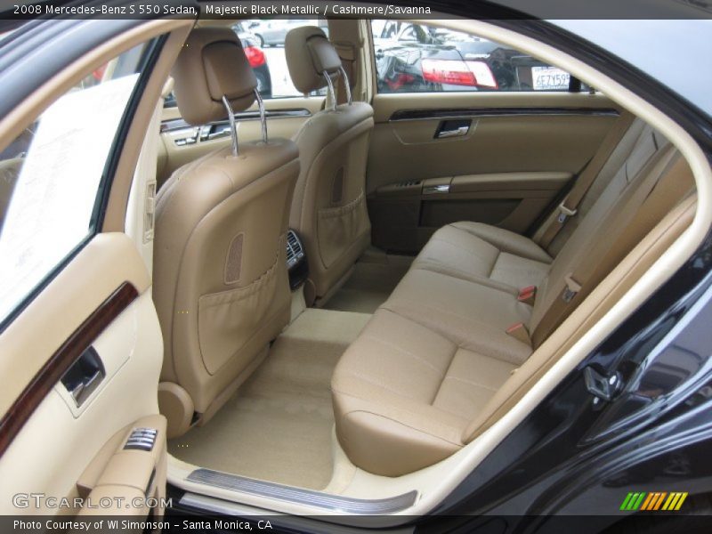  2008 S 550 Sedan Cashmere/Savanna Interior