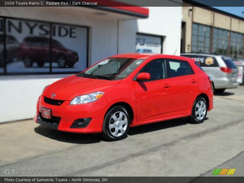 Radiant Red / Dark Charcoal 2009 Toyota Matrix S