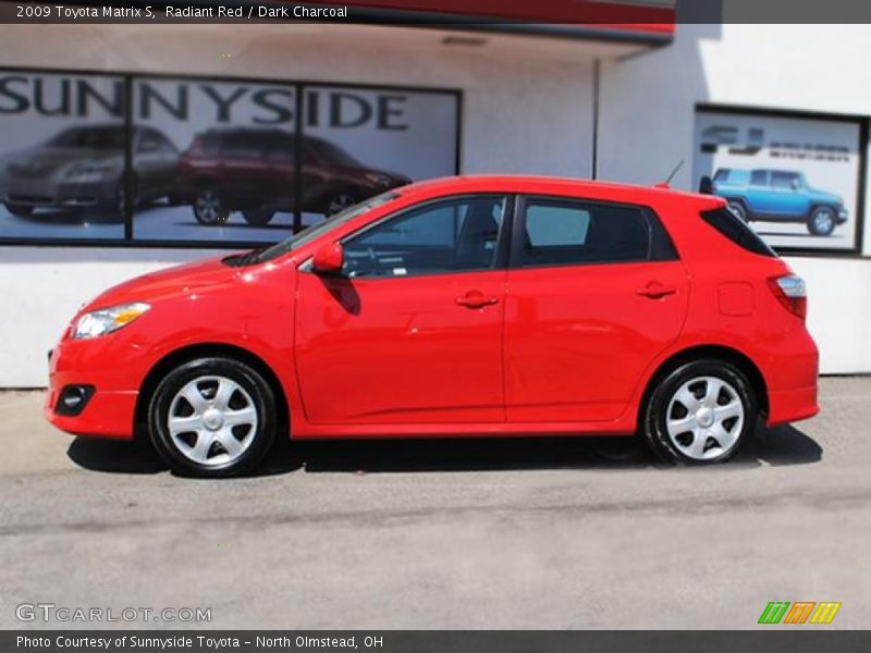 Radiant Red / Dark Charcoal 2009 Toyota Matrix S