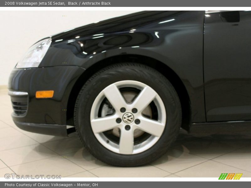 Black / Anthracite Black 2008 Volkswagen Jetta SE Sedan