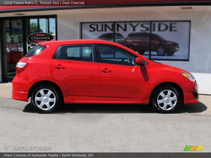 Radiant Red / Dark Charcoal 2009 Toyota Matrix S