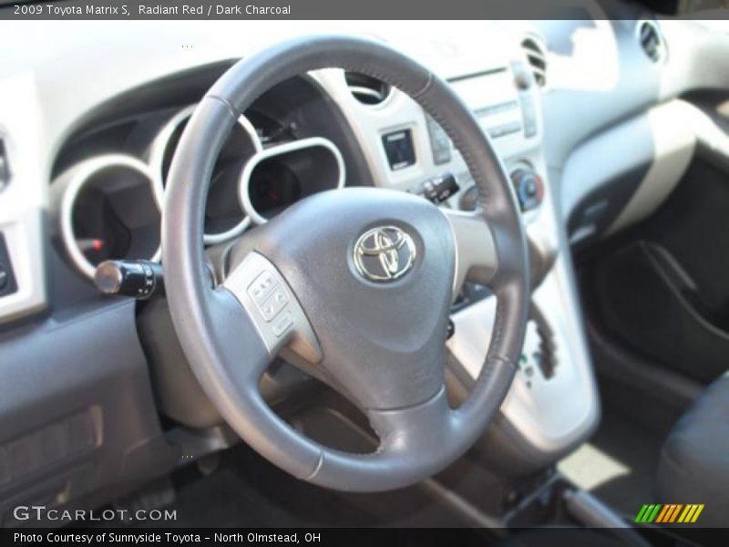 Radiant Red / Dark Charcoal 2009 Toyota Matrix S