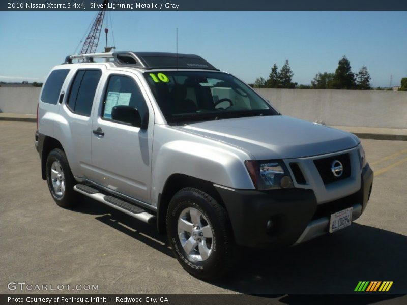 Silver Lightning Metallic / Gray 2010 Nissan Xterra S 4x4
