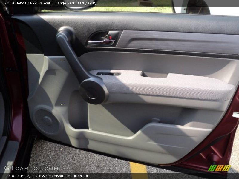 Tango Red Pearl / Gray 2009 Honda CR-V LX 4WD