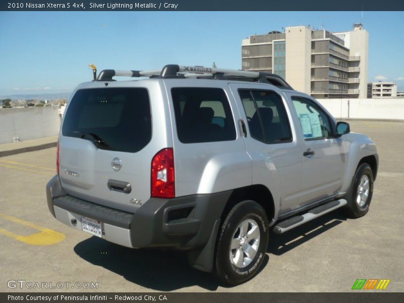 Silver Lightning Metallic / Gray 2010 Nissan Xterra S 4x4