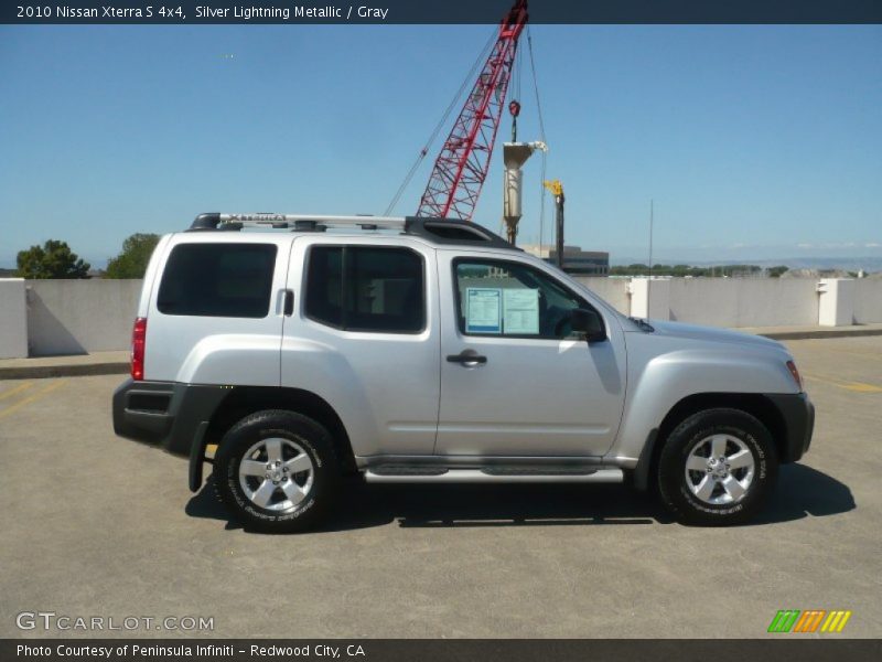 Silver Lightning Metallic / Gray 2010 Nissan Xterra S 4x4