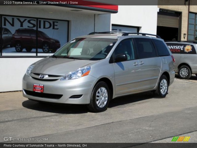 Silver Shadow Pearl / Stone 2010 Toyota Sienna LE
