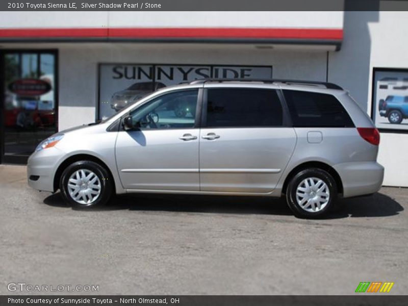 Silver Shadow Pearl / Stone 2010 Toyota Sienna LE