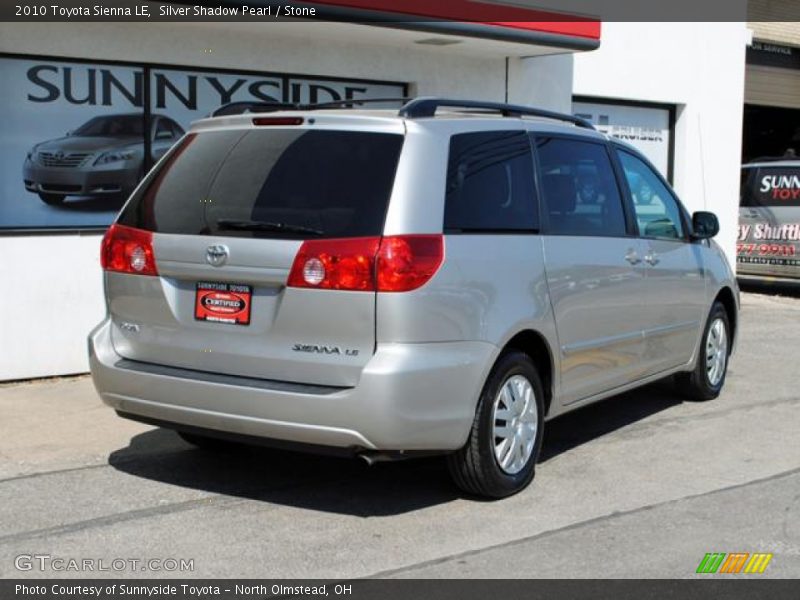 Silver Shadow Pearl / Stone 2010 Toyota Sienna LE