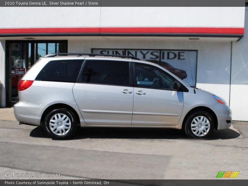 Silver Shadow Pearl / Stone 2010 Toyota Sienna LE