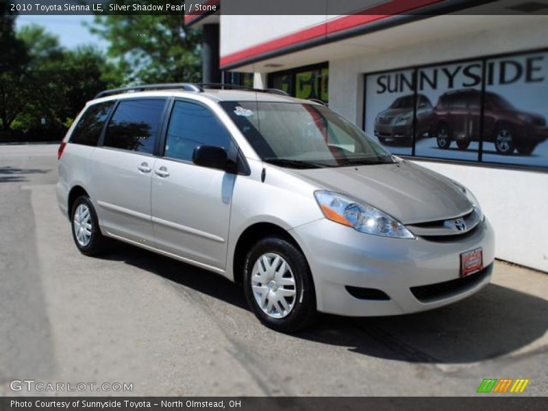 Silver Shadow Pearl / Stone 2010 Toyota Sienna LE