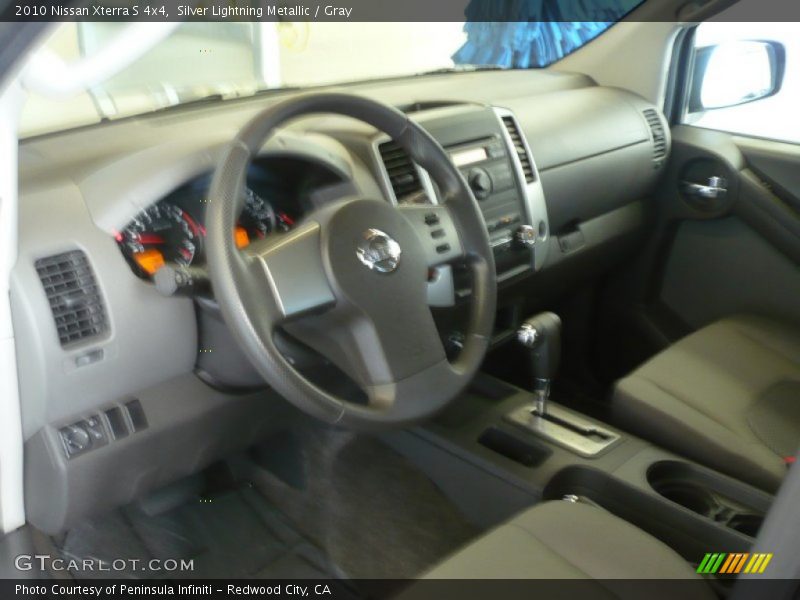 Silver Lightning Metallic / Gray 2010 Nissan Xterra S 4x4