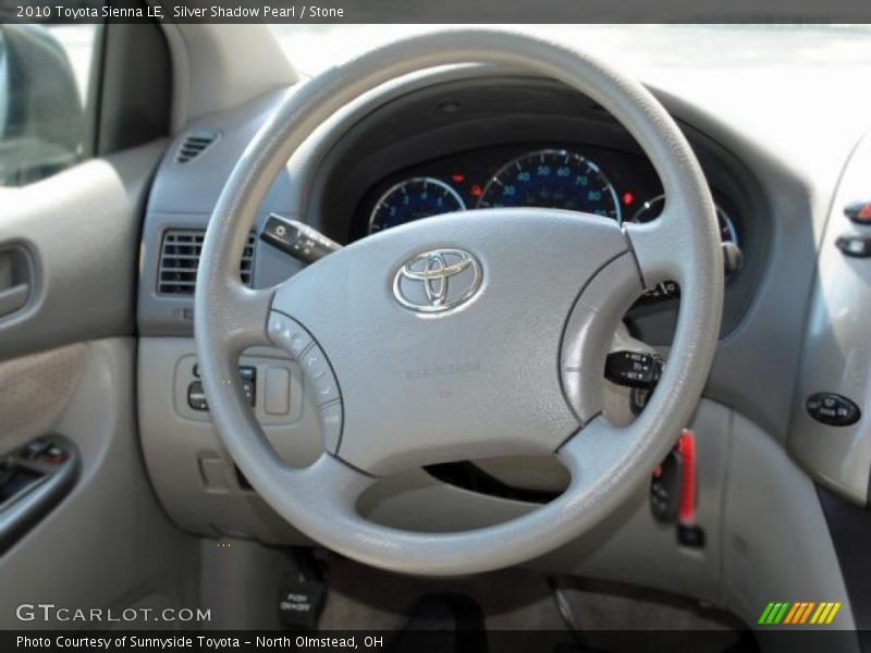 Silver Shadow Pearl / Stone 2010 Toyota Sienna LE