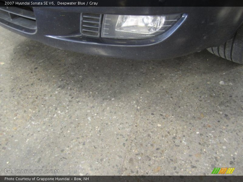 Deepwater Blue / Gray 2007 Hyundai Sonata SE V6