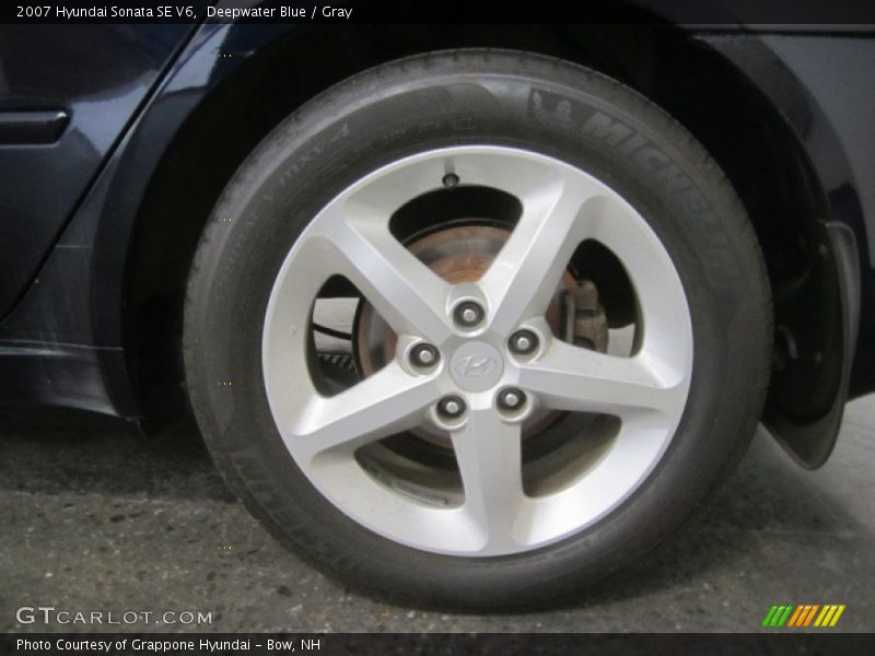 Deepwater Blue / Gray 2007 Hyundai Sonata SE V6