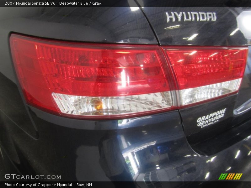 Deepwater Blue / Gray 2007 Hyundai Sonata SE V6