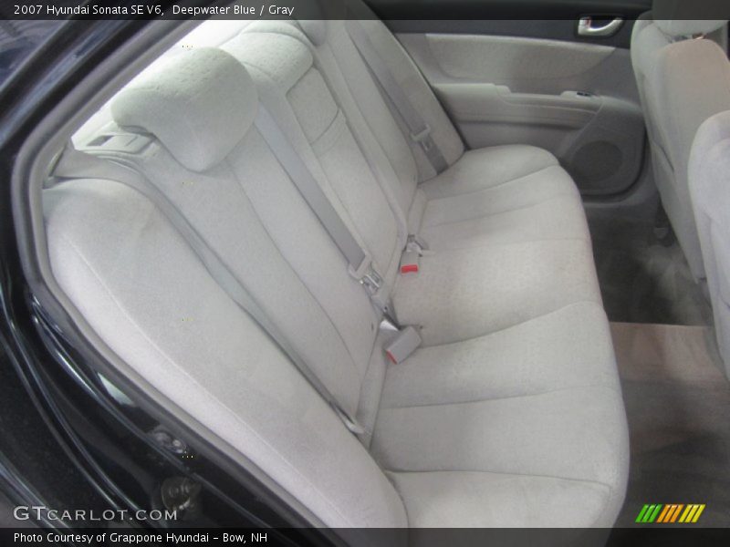Deepwater Blue / Gray 2007 Hyundai Sonata SE V6