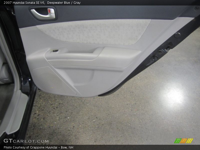 Deepwater Blue / Gray 2007 Hyundai Sonata SE V6