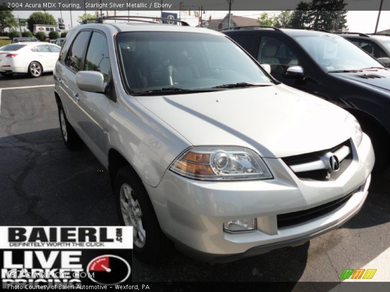 Starlight Silver Metallic / Ebony 2004 Acura MDX Touring