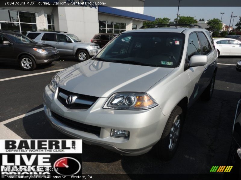 Starlight Silver Metallic / Ebony 2004 Acura MDX Touring