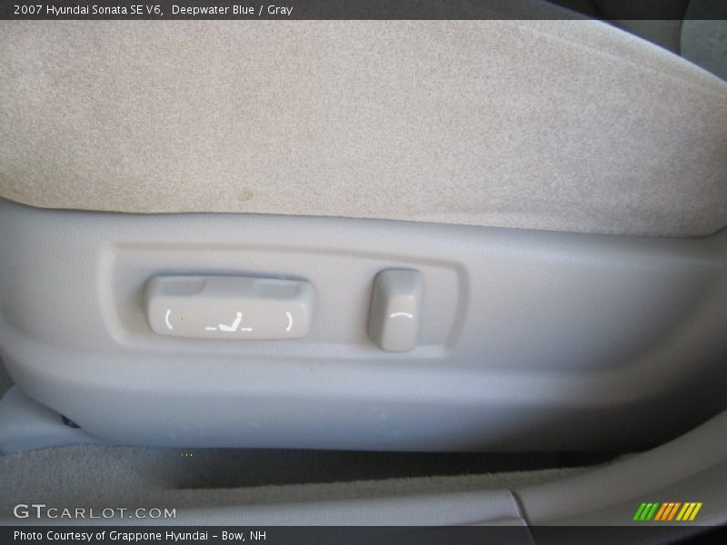 Deepwater Blue / Gray 2007 Hyundai Sonata SE V6