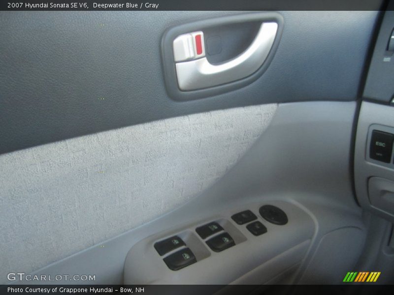 Deepwater Blue / Gray 2007 Hyundai Sonata SE V6