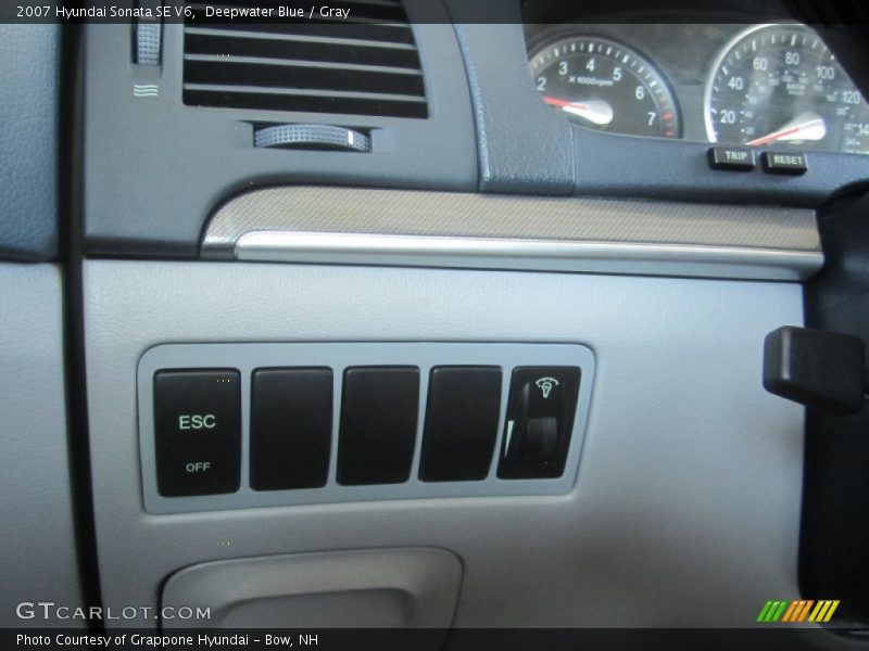 Deepwater Blue / Gray 2007 Hyundai Sonata SE V6