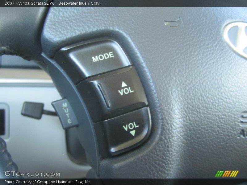 Deepwater Blue / Gray 2007 Hyundai Sonata SE V6