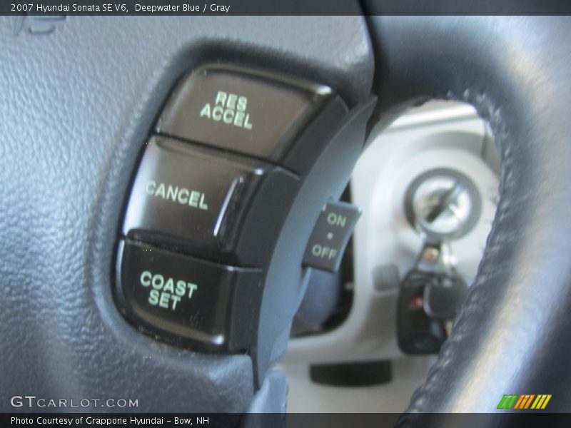 Deepwater Blue / Gray 2007 Hyundai Sonata SE V6
